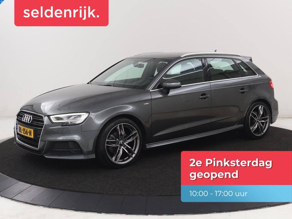 Audi A3 1.5 TFSI Sport S Line Edition | Trekhaak | Half lede, Auto's, Voorwielaandrijving, Gebruikt, 150 pk, Leder en Stof