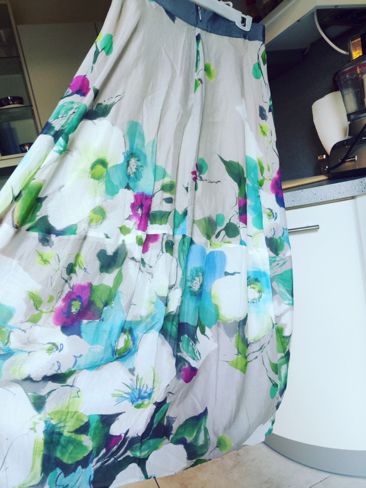 Intrend Max Mara Bloemenprint Rok - Maat 34/36 (XS), Kleding | Dames, Ophalen of Verzenden, Zo goed als nieuw, Maat 34 (XS) of kleiner