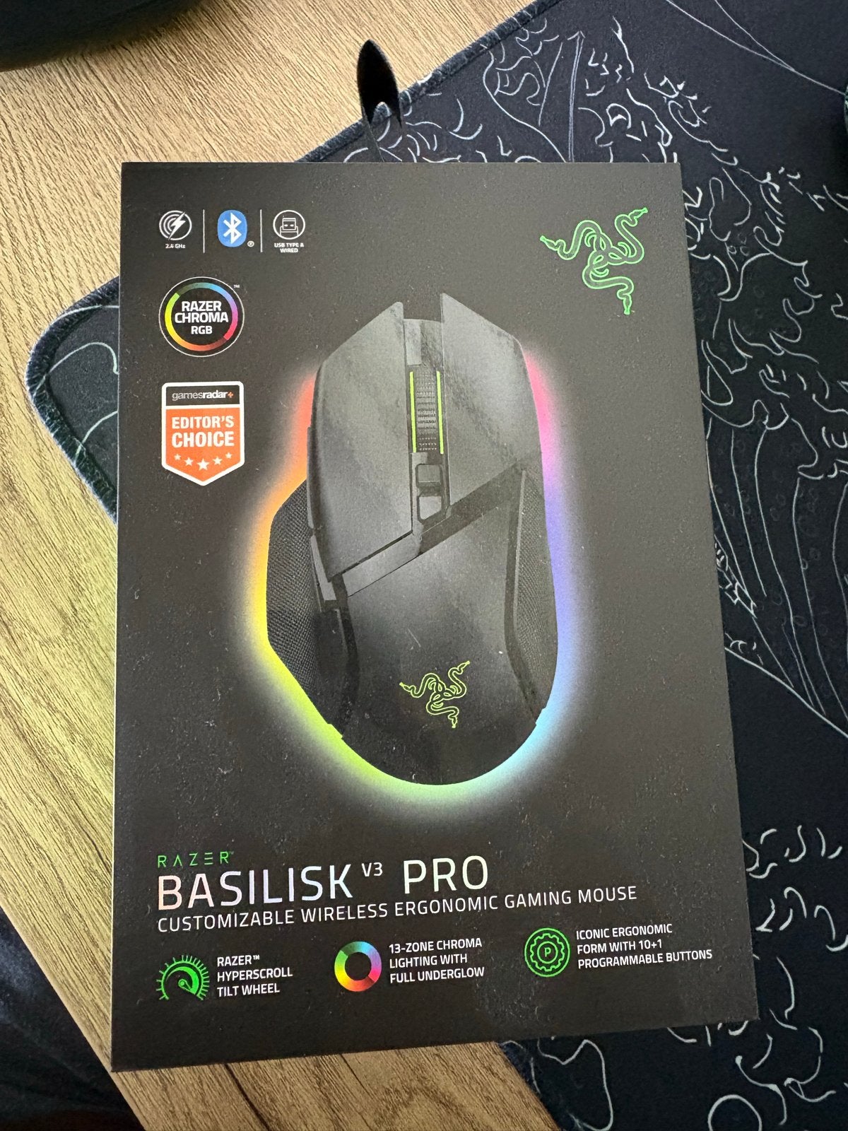 Razer Basilisk V3 Pro Draadloze Gaming Muis, Rechtshandig, Muis, Ergonomisch, Ophalen of Verzenden