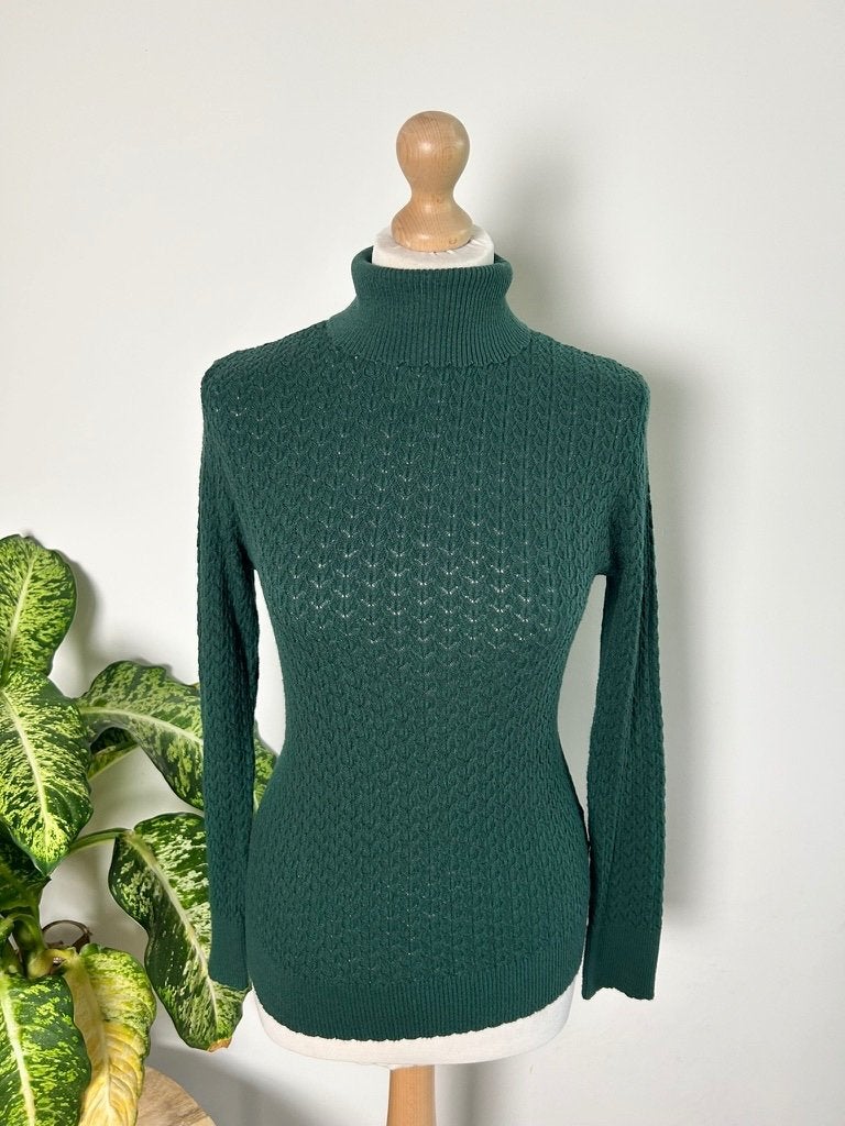King Louie maat XL mooie groene col trui top 3485