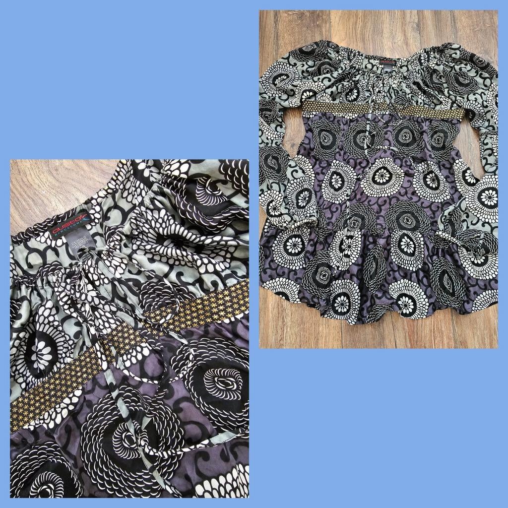 Custo Barcelona prachtige zijden blouse mt L in nieuwstaat, Ophalen of Verzenden, Zo goed als nieuw