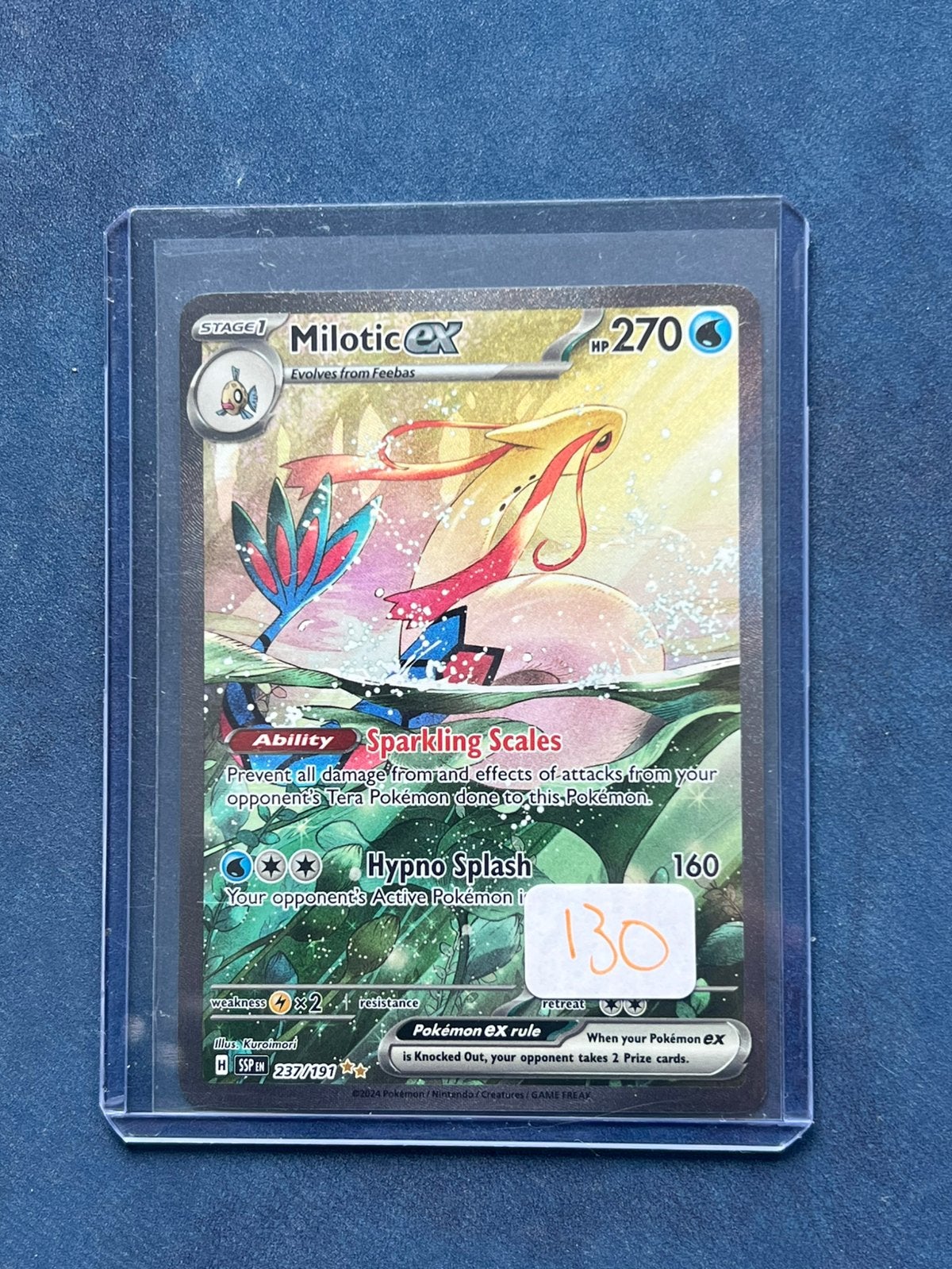 Milotic EX 237 Surging Sparks, Ophalen of Verzenden, Zo goed als nieuw