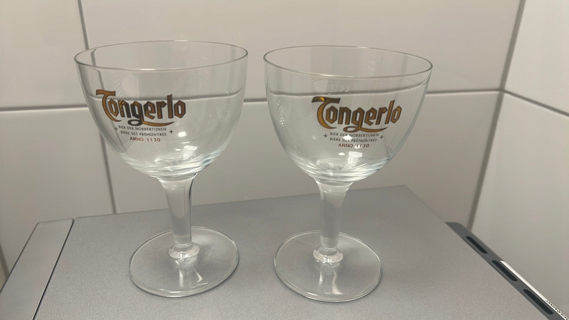Tongerlo bierglas, Ophalen of Verzenden, Zo goed als nieuw, Glas of Glazen, Overige merken