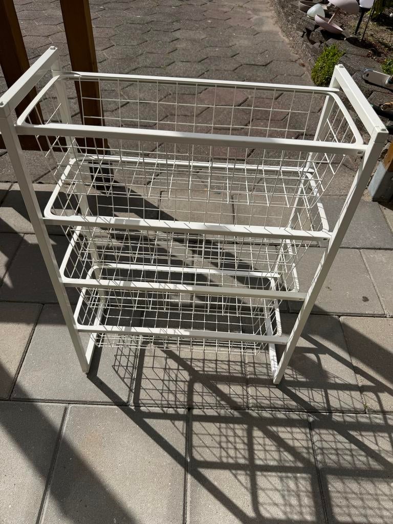 Ikea rek met 4 manden - ideaal voor opslag, Ophalen, Gebruikt