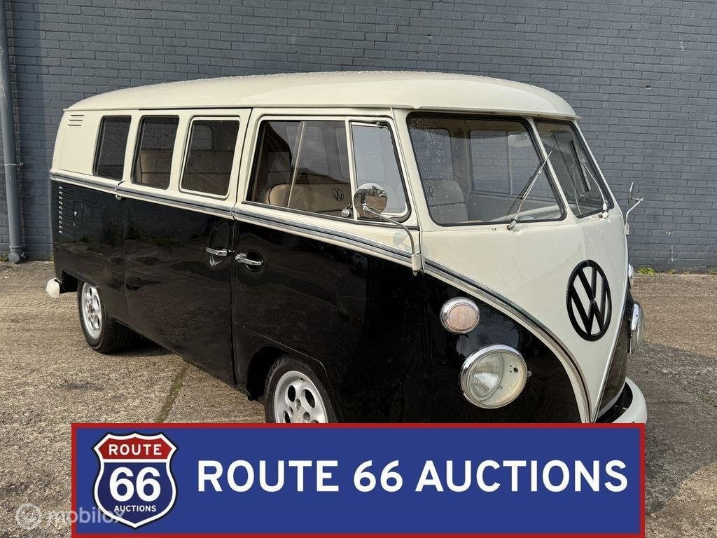 Volkswagen Type 2 Split-Screen Camper Van | 1966 | Route 66, Auto's, Overige carrosserieën, Volkswagen, Zwart, Bedrijf