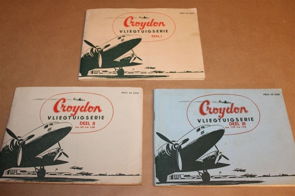 Croydon Vliegtuigserie — 3 Delen 190/192 Plaatjes, Ophalen of Verzenden, Gelezen