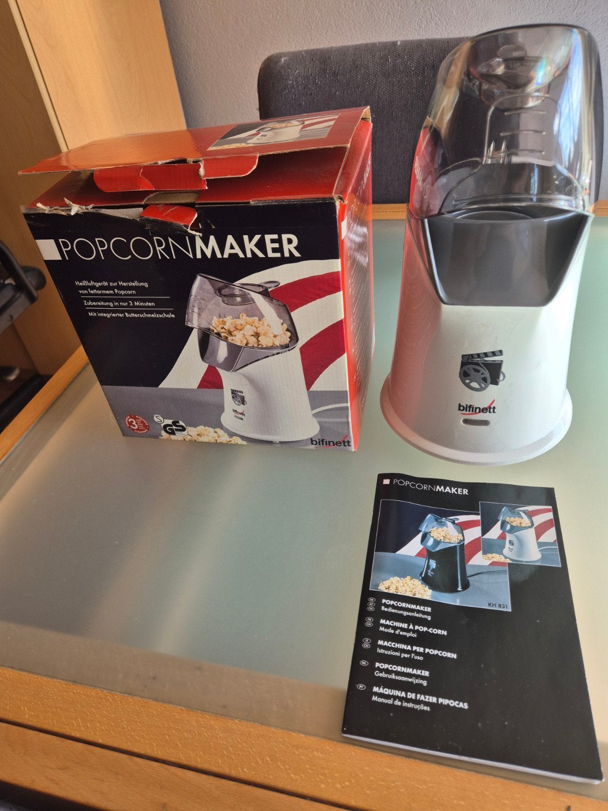 Bifinett Popcornmaker - nieuw, Witgoed en Apparatuur, Ophalen, Nieuw