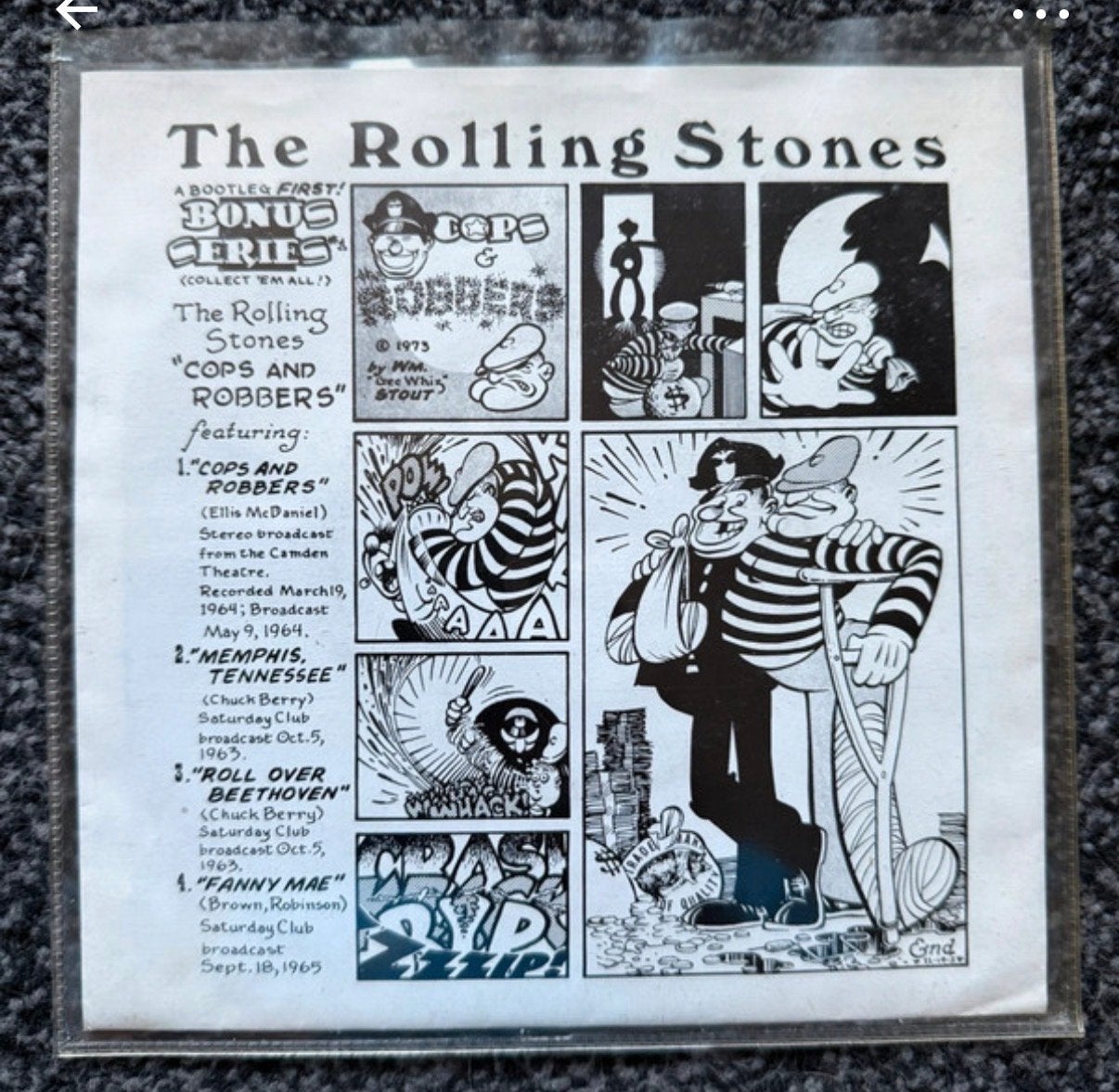The Rolling Stones - Cops and Robbers Single (Heel mooi), Cd's en Dvd's, Originele persing, 7 inch, Single, Ophalen of Verzenden