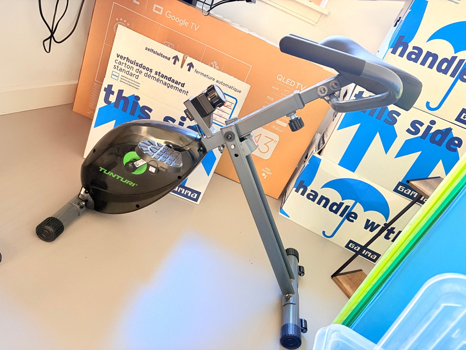 Tunturi Cardio Fit B20 Bureau Hometrainer - Zo goed als nieu, Ophalen, Zo goed als nieuw, Zwart