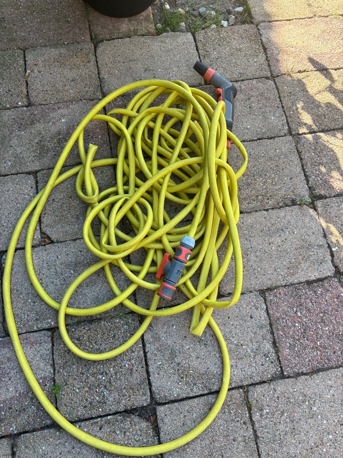 Gardena Tuinslang met Sproeier en Koppelingen, Ophalen of Verzenden, Gebruikt, Tuinslang