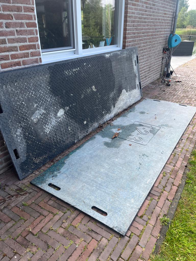 Rijplaten 3x1 meter, Ophalen of Verzenden, Gebruikt, Overige materialen, Minder dan 20 mm