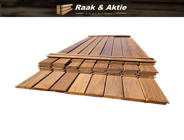 12.3 m2 rabat hout / Channelsiding - nr: HP188