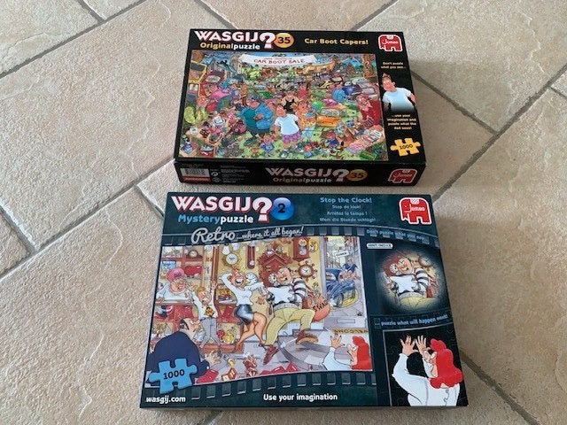 Wasgij puzzels 1000 stuks Mystery puzzle nummer 2 en Origina, Ophalen of Verzenden, 500 t/m 1500 stukjes, Gebruikt