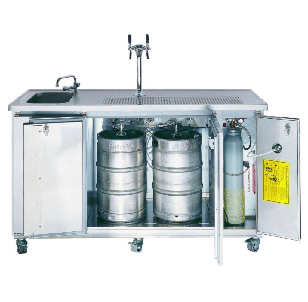 Biertap met spoelbak huren Compleet & professioneel, Ophalen of Verzenden, Zo goed als nieuw, Overige