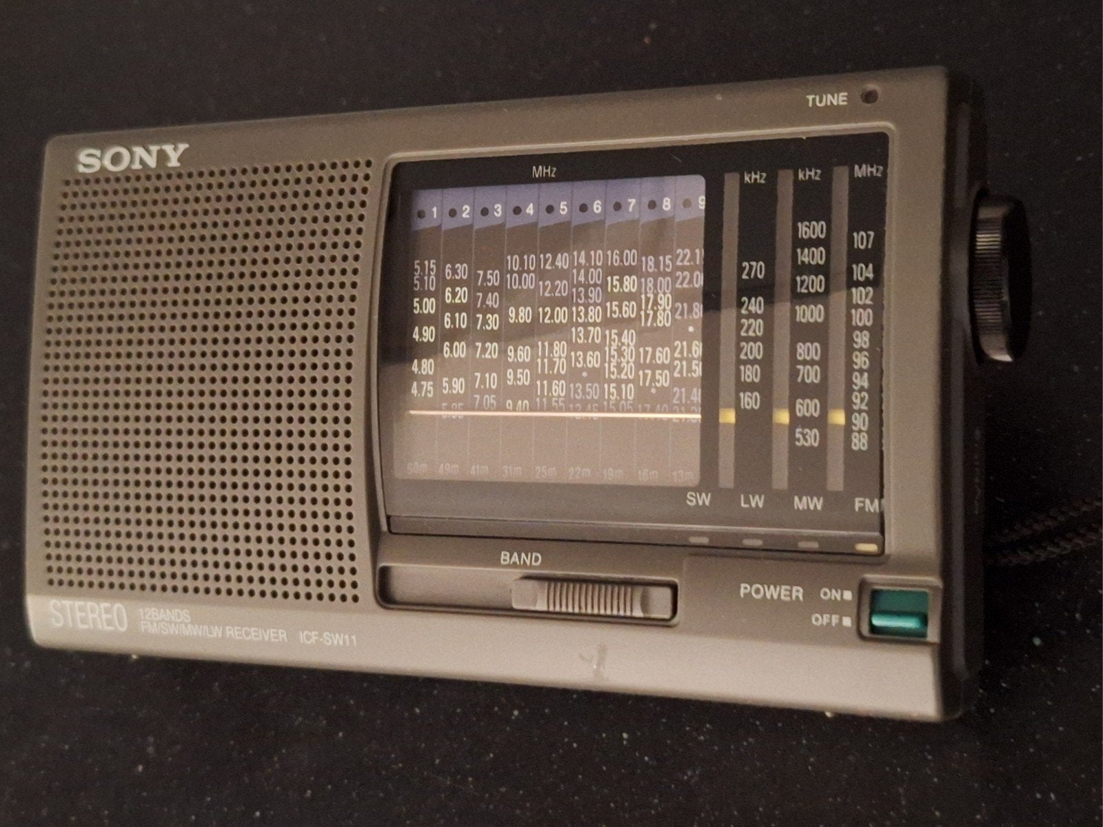 Sony Wereldontvanger ICF-SW11. Als nieuw met accessoires, Ophalen of Verzenden, Zo goed als nieuw, Wereldontvanger