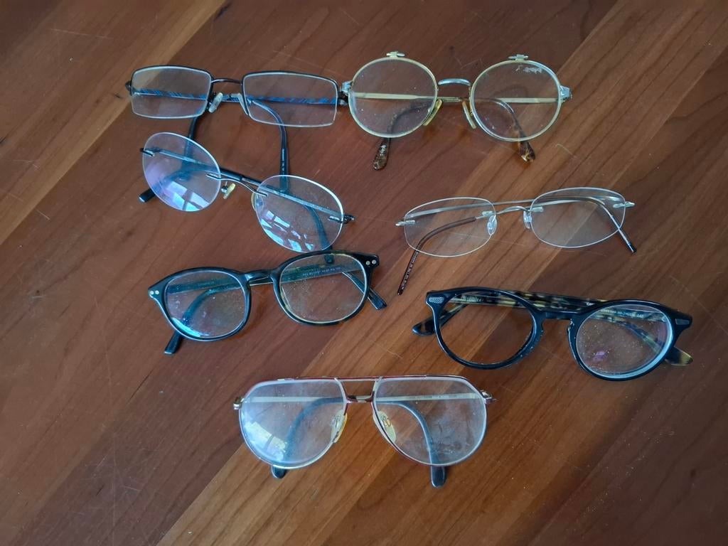 Partij brillen met diverse sterktes, Sieraden, Tassen en Uiterlijk, Zonnebrillen en Brillen | Heren, Overige merken, Gebruikt