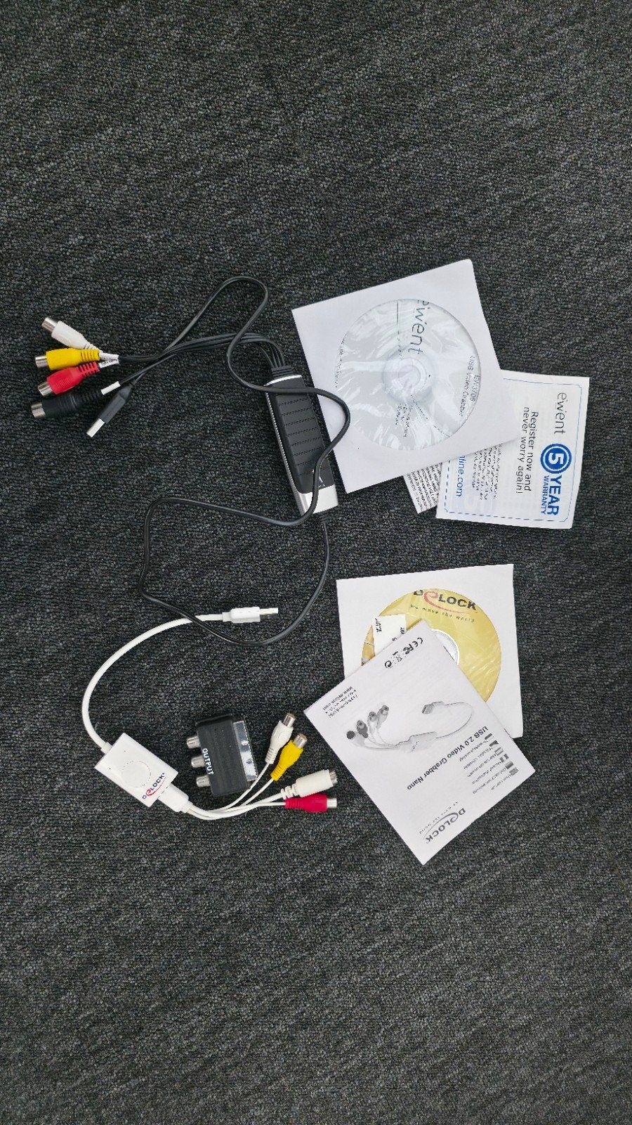 Delock USB 2.0 Video Grabber + Ewent video grabber, Ophalen of Verzenden, Nieuw, Video
