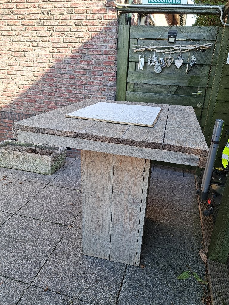 Biertafel, Ophalen, Gebruikt, Rechthoekig, Hout