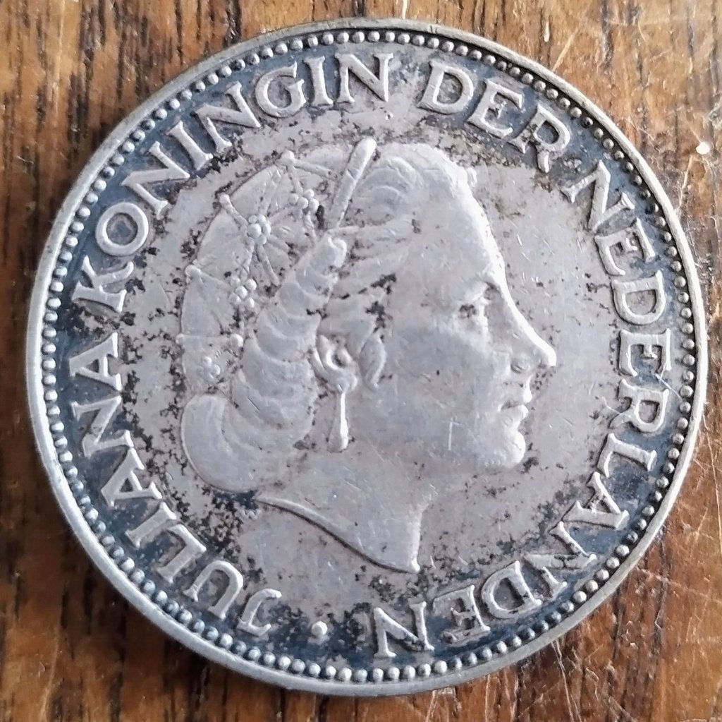 Zilveren Rijksdaalder 1961, Postzegels en Munten, Munten | Nederland, Koningin Juliana, Zilver, Ophalen of Verzenden, Losse munt