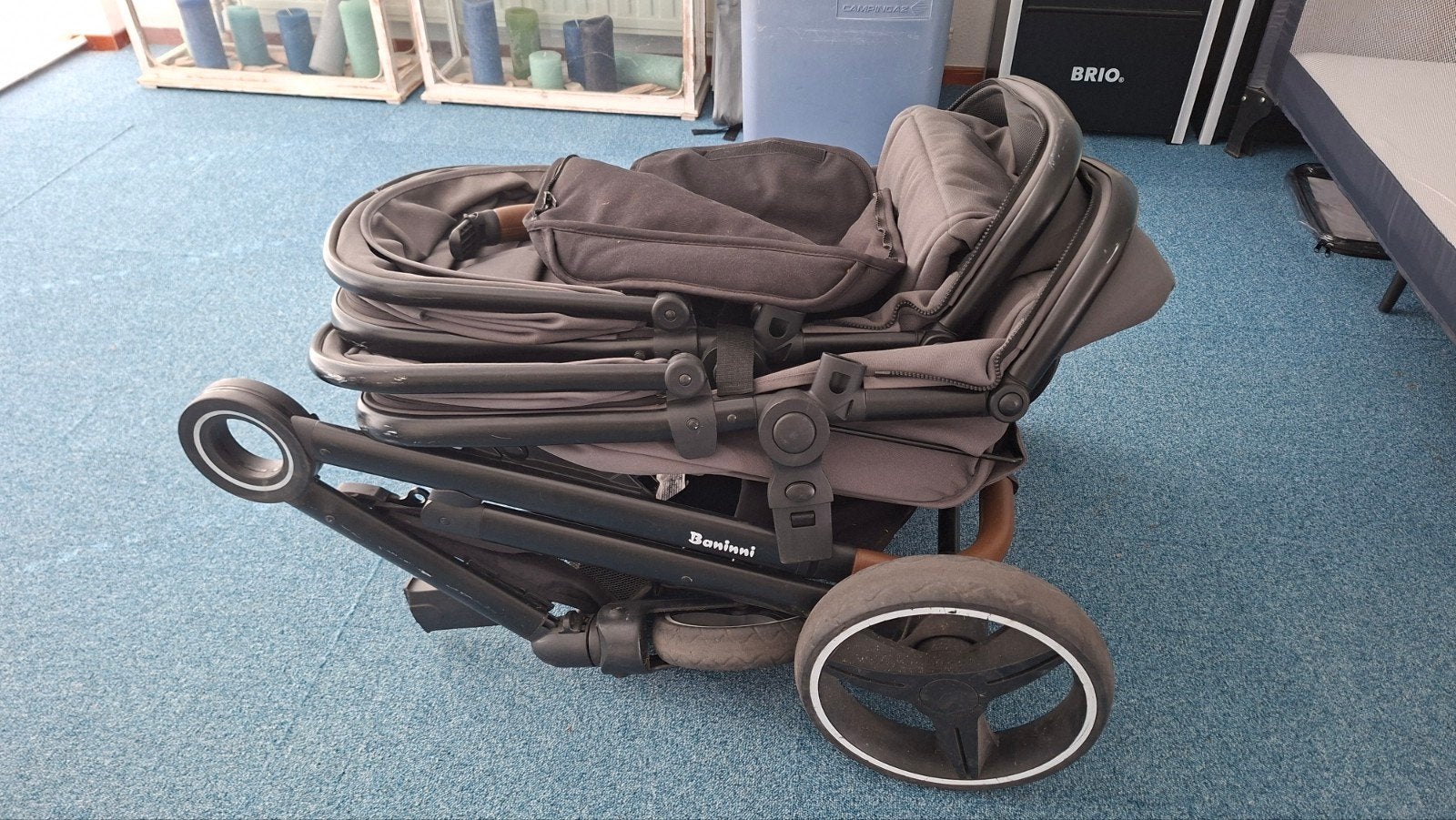 Baninni duo kinderwagen, Ophalen, Gebruikt