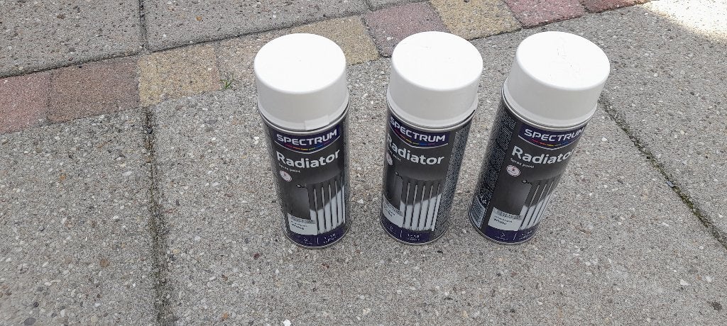 Radiatorverf wit, Doe-het-zelf en Verbouw, Verf, Beits en Lak, Ophalen, Wit, Nieuw, Verf