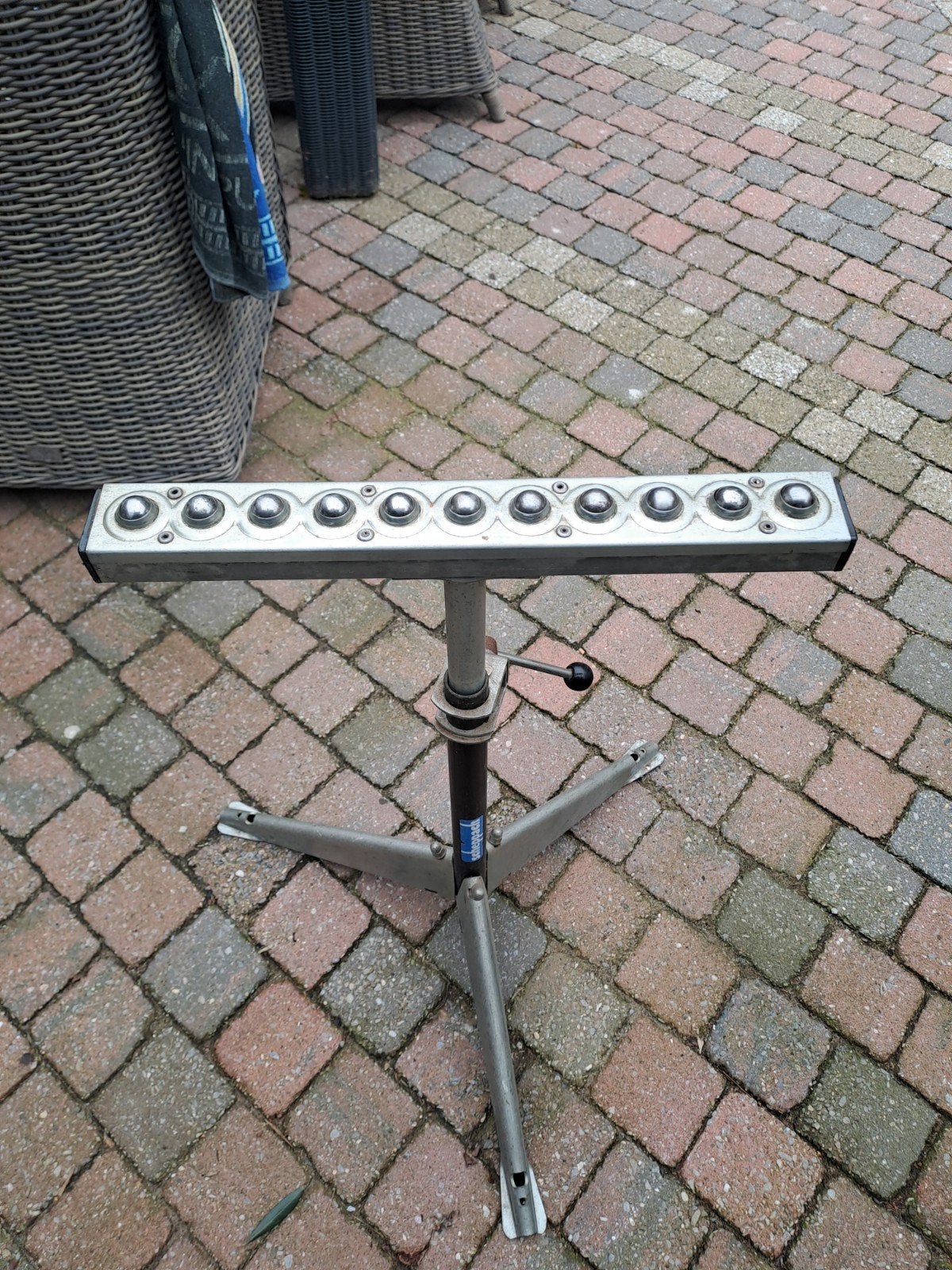Scheppach werkstandaard met rollenbaan, Ophalen of Verzenden, Gebruikt