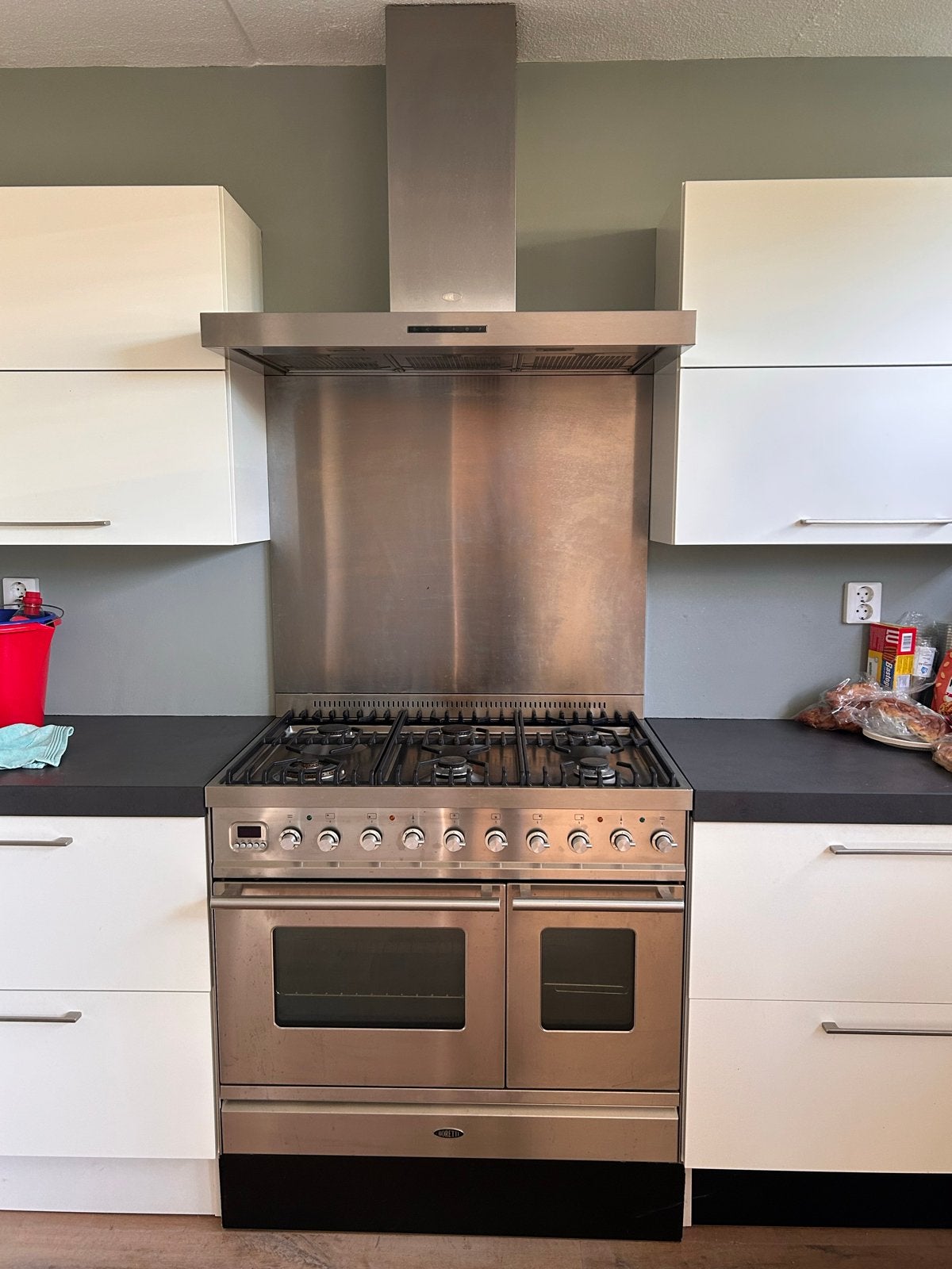 Boretti VT946IX Gasfornuis met 6 pitten en dubbele oven, Witgoed en Apparatuur, Fornuizen, Ophalen, Gebruikt, 60 cm of meer, Gas