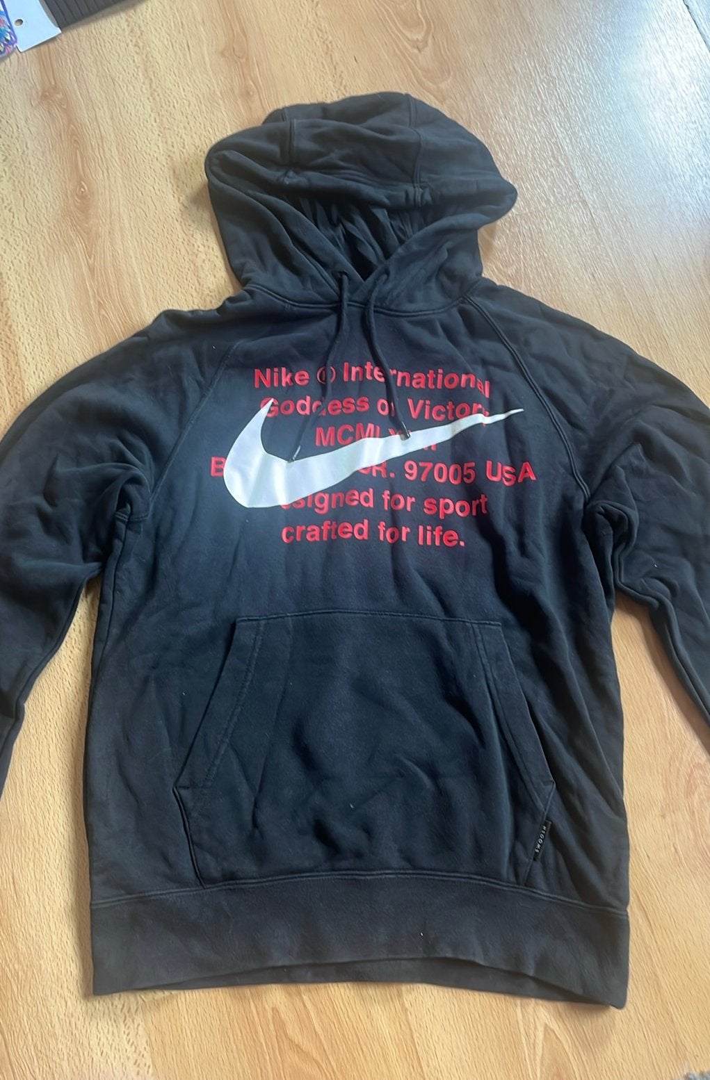 Nike Trui, Ophalen, Zo goed als nieuw, Maat 46 (S) of kleiner, Zwart