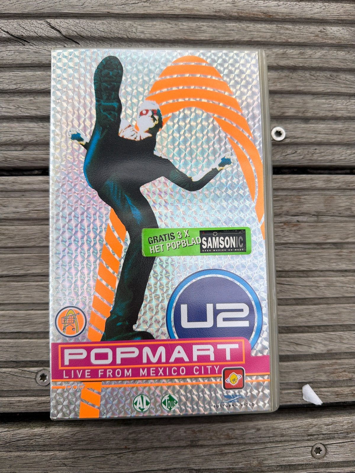 U2 PopMart Live From Mexico City VHS HiFi Stereo, Muziek, Alle leeftijden, Ophalen of Verzenden, VHS