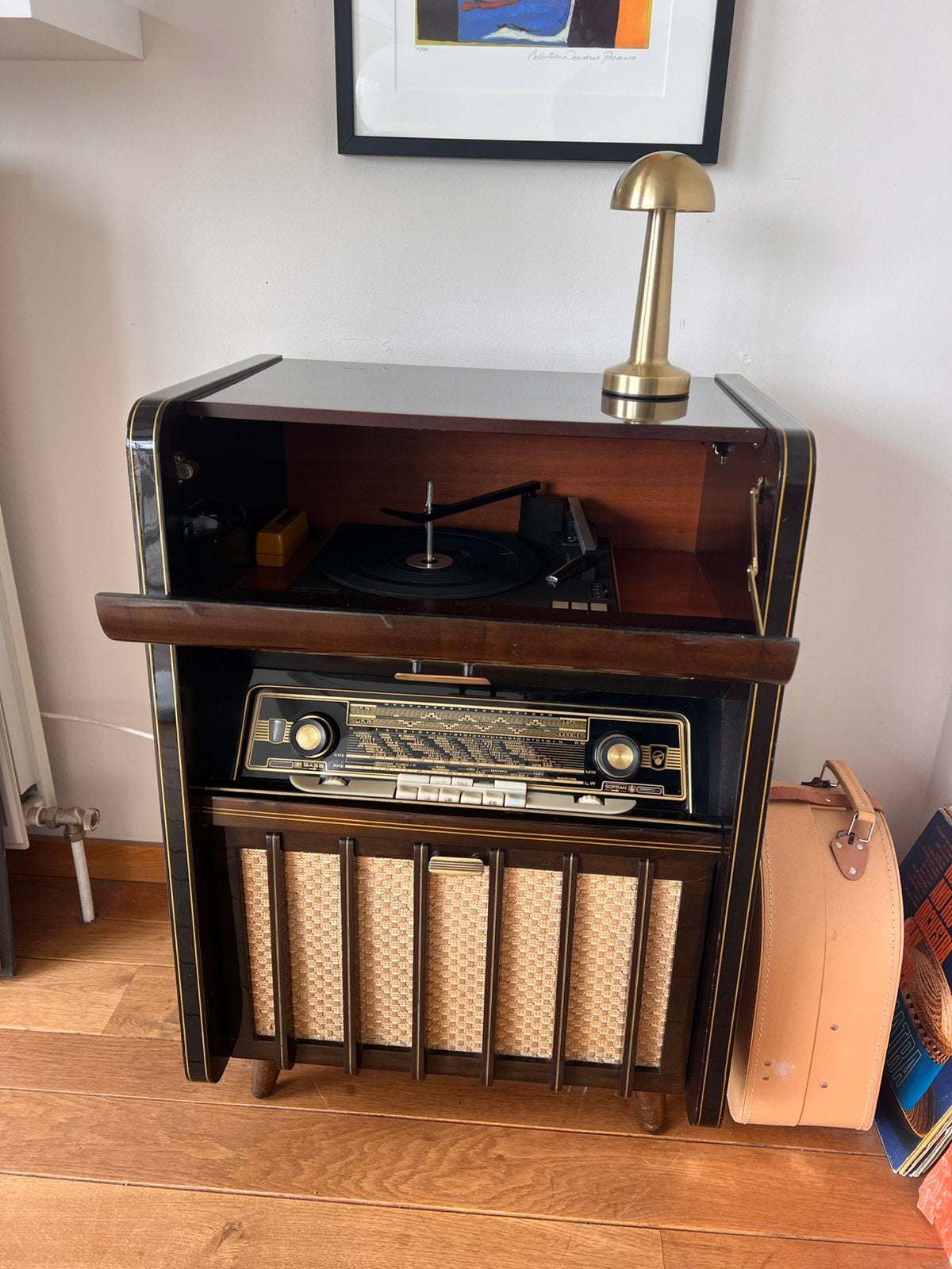 Blaupunkt radiomeubel 1958 bluetooth radio platenspeler, Antiek en Kunst, Antiek | Tv's en Audio, Ophalen of Verzenden