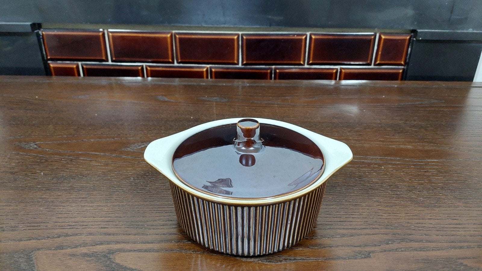 Villeroy & Boch Ovenschaal Dekschaal - Bruin - 15 cm, Antiek en Kunst, Ophalen of Verzenden
