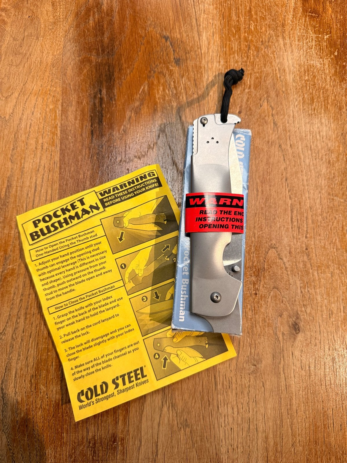 Cold Steel Pocket Bushman vouwmes - Nieuw in doos, Ophalen of Verzenden, Nieuw, Snijgereedschap, Overige merken
