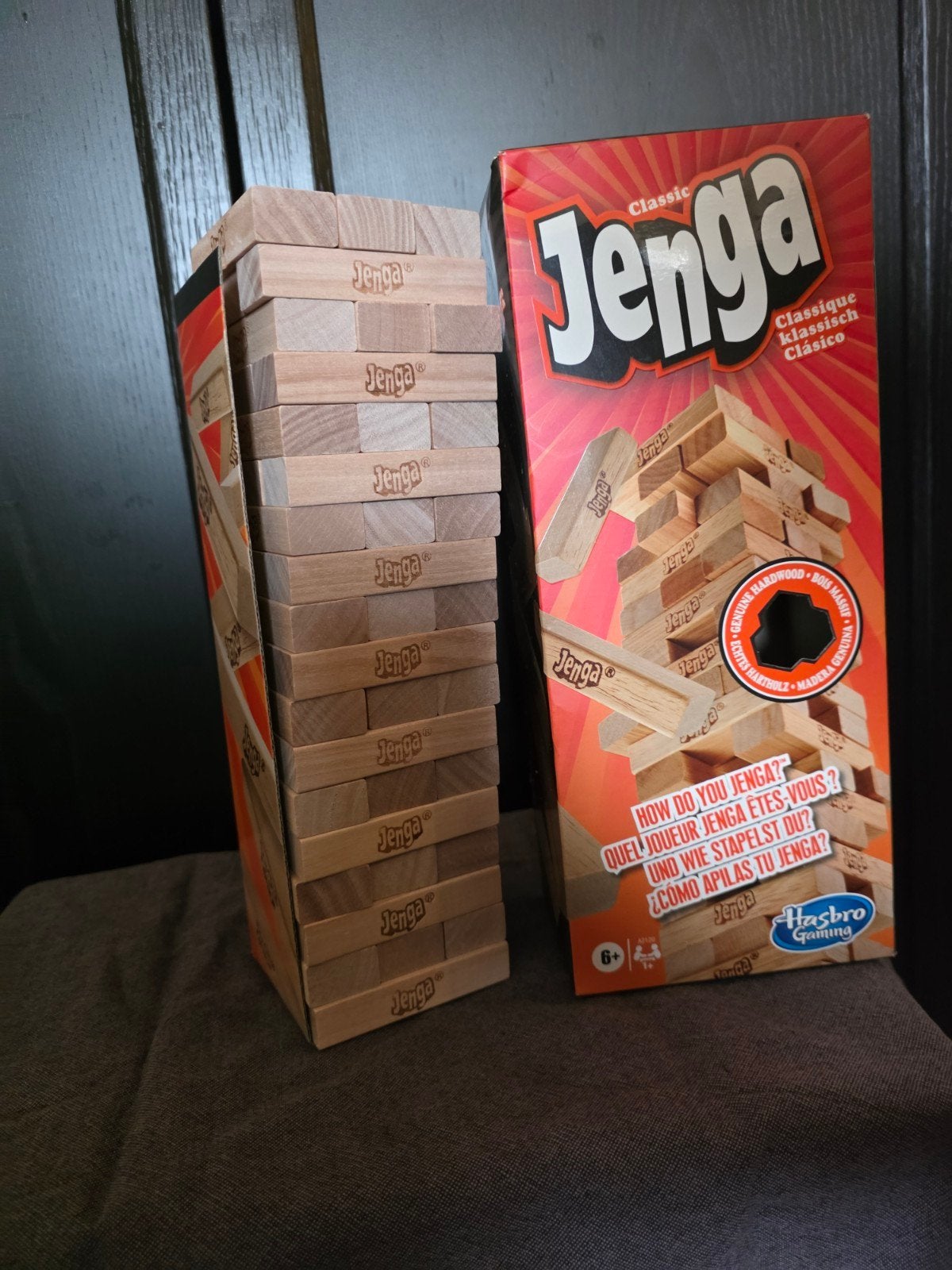 Jenga Classic - Het originele stapelspel, Vijf spelers of meer, Ophalen of Verzenden, Zo goed als nieuw, Hasbro Gaming