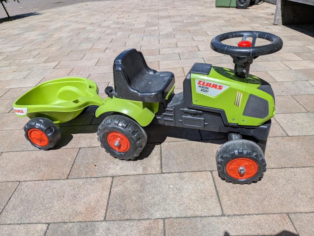Claas Axos 310 Traptractor met Aanhanger, Ophalen, Gebruikt