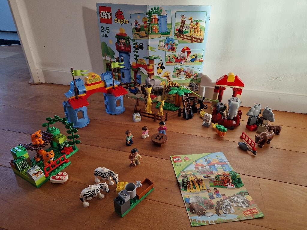 LEGO Duplo Grote Dierentuin 5635, Ophalen of Verzenden, Complete set, City, Gebruikt