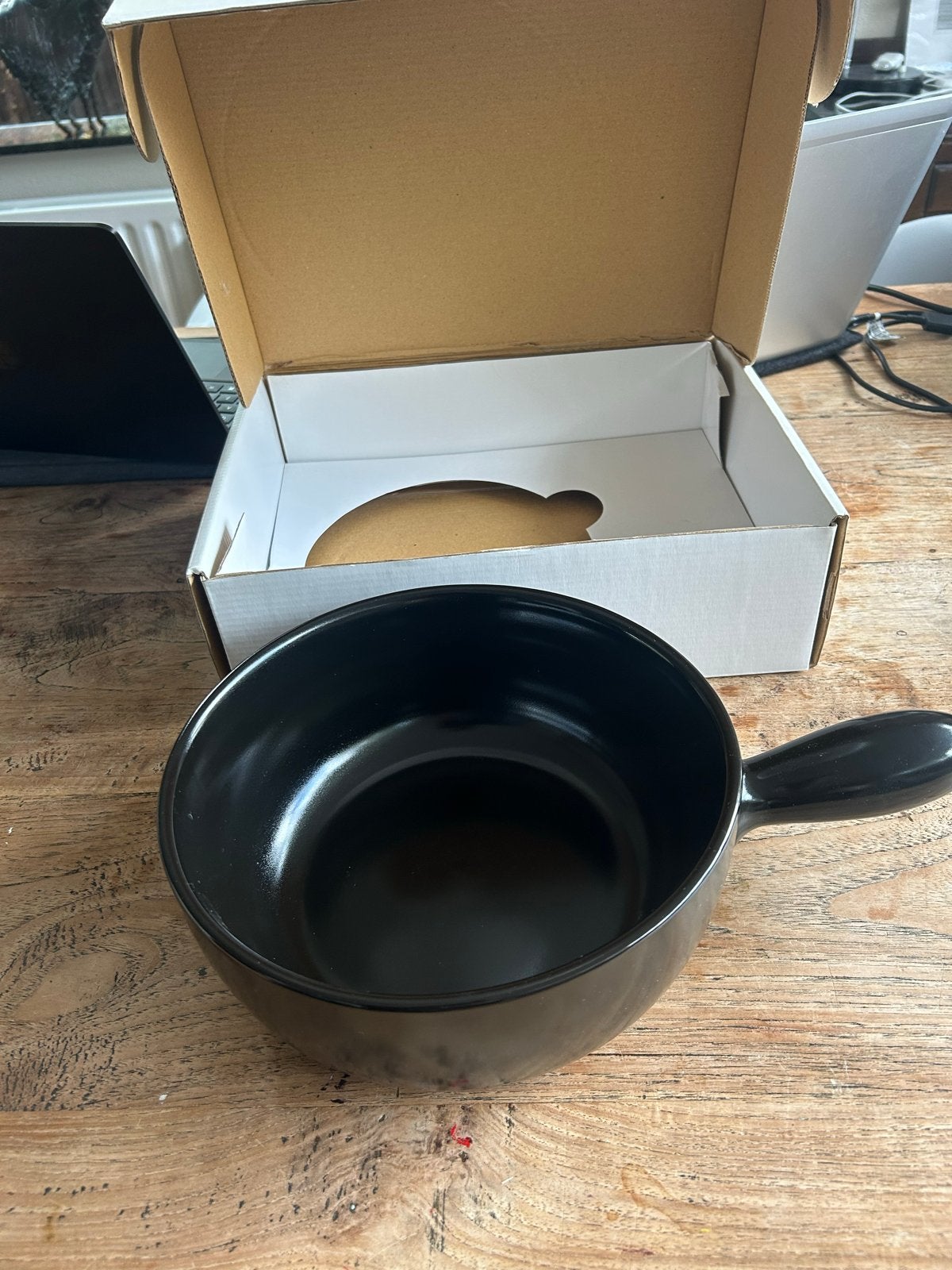 Kuchenprofi Sauteerpan Caquelon, Zwart, Kaasfondue, Nieuw, Ophalen of Verzenden, Sauteerpan, Steen/keramiek