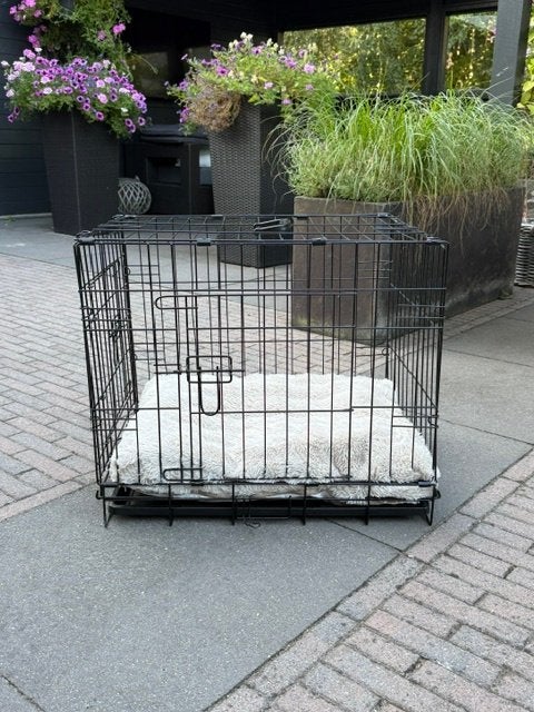 Hondenbench met heerlijke zachte kussen, Ophalen, Gebruikt