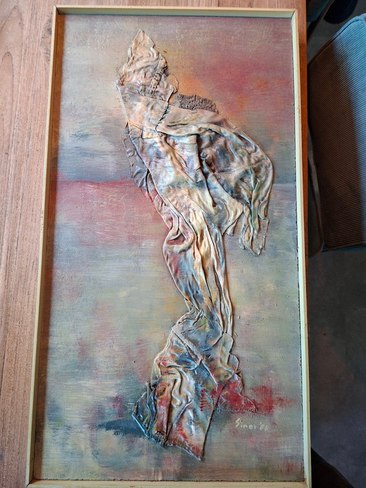 Abstract Kunstwerk 'Siner '86' - Mixed Media, Ophalen