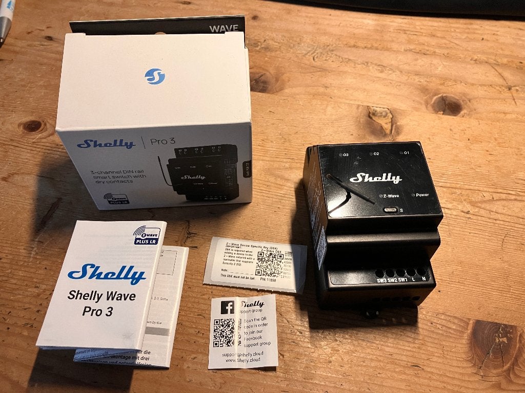 Shelly Pro 3 fase schakelaar Zwave, Ophalen of Verzenden, Zo goed als nieuw, Overige merken, Schakelaar