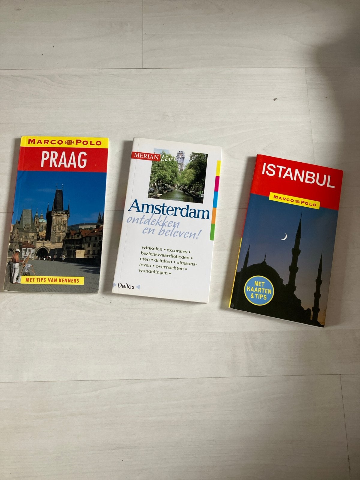Reisgidsen Praag, Amsterdam, Istanbul - Marco Polo, Merian, Gelezen, Europa, Ophalen of Verzenden, Reisgids of -boek