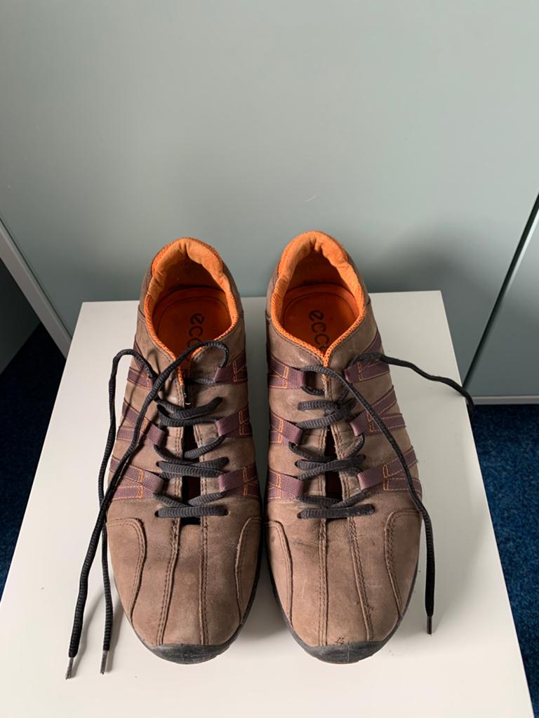 Nette bruine Ecco herenschoenen / sneakers, maat 44, Kleding | Heren, Schoenen, Ophalen of Verzenden, Zo goed als nieuw, Bruin