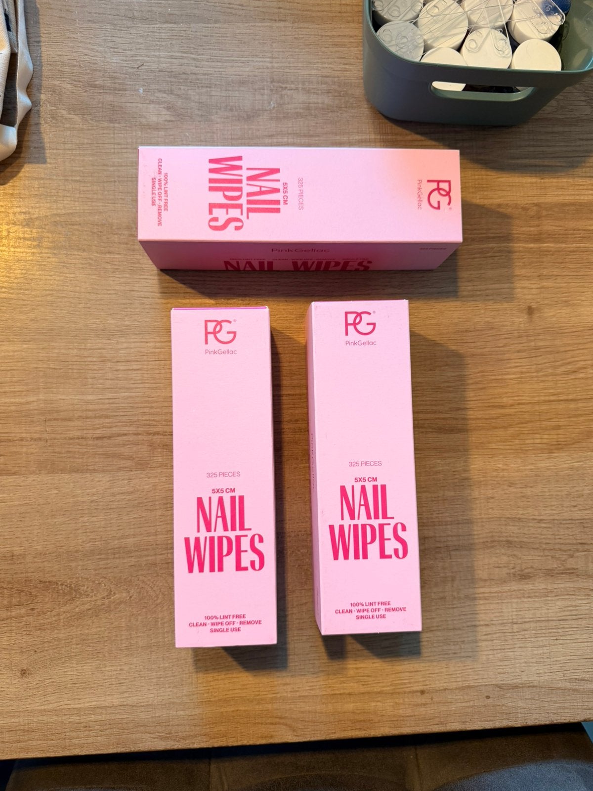 Pink gellac nail wipes, Ophalen of Verzenden, Nieuw, Overige typen