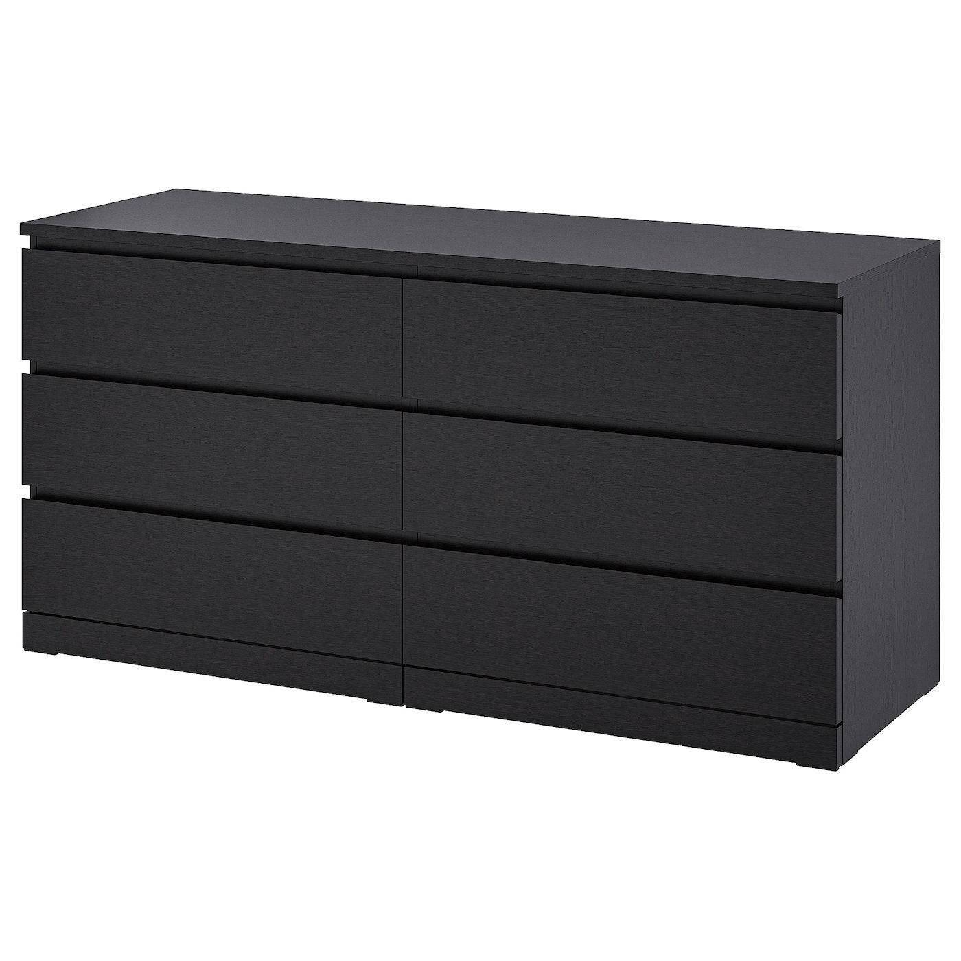 IKEA Malm ladekast - Zwart, lade beschadigd, Ophalen, Gebruikt, 5 laden of meer, 150 tot 200 cm