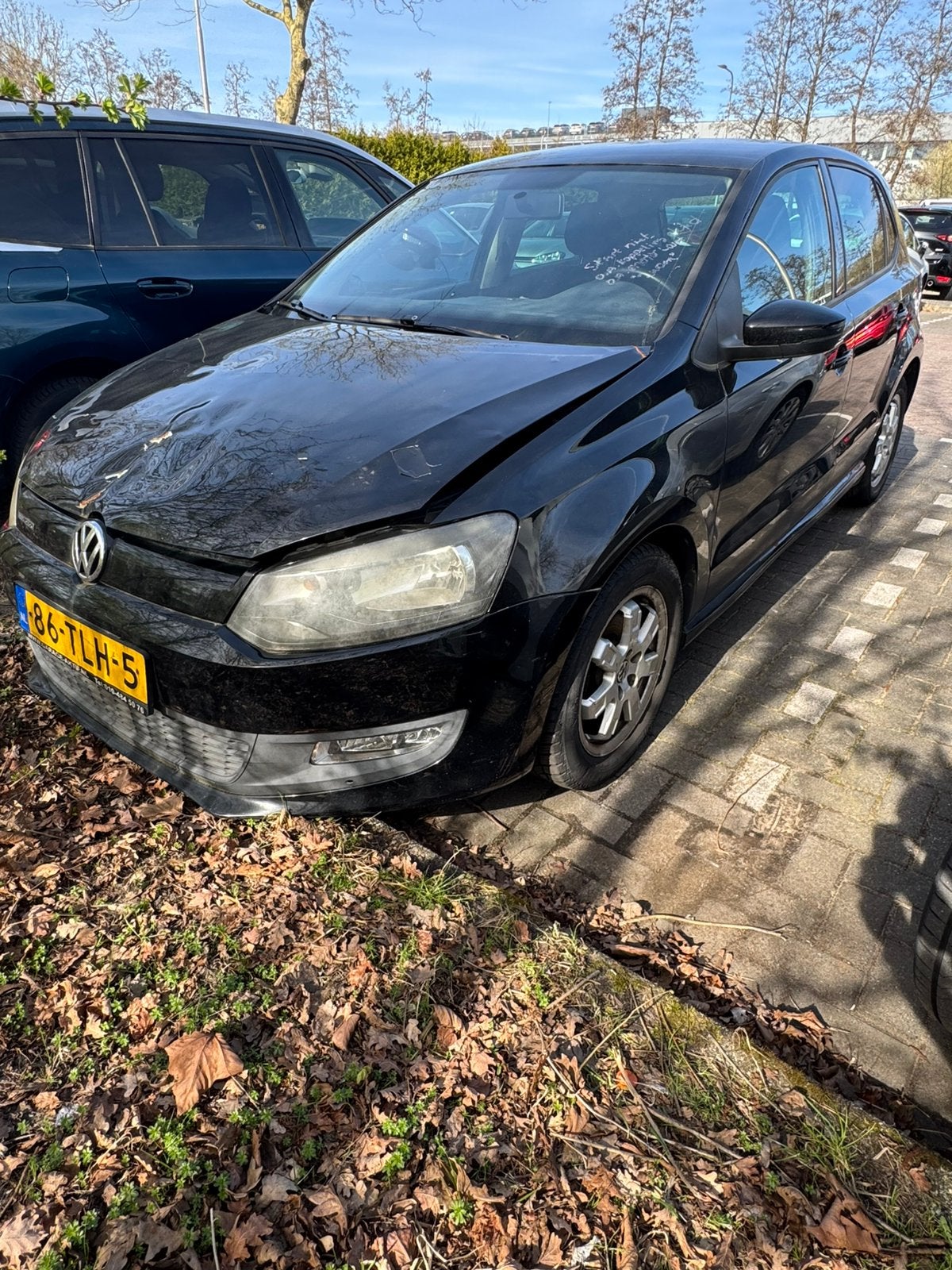 Volkswagen Polo 1.2 TDI 55KW BM 2012 Zwart, Auto's, Voorwielaandrijving, 74 pk, 1199 cc, 96 €/maand