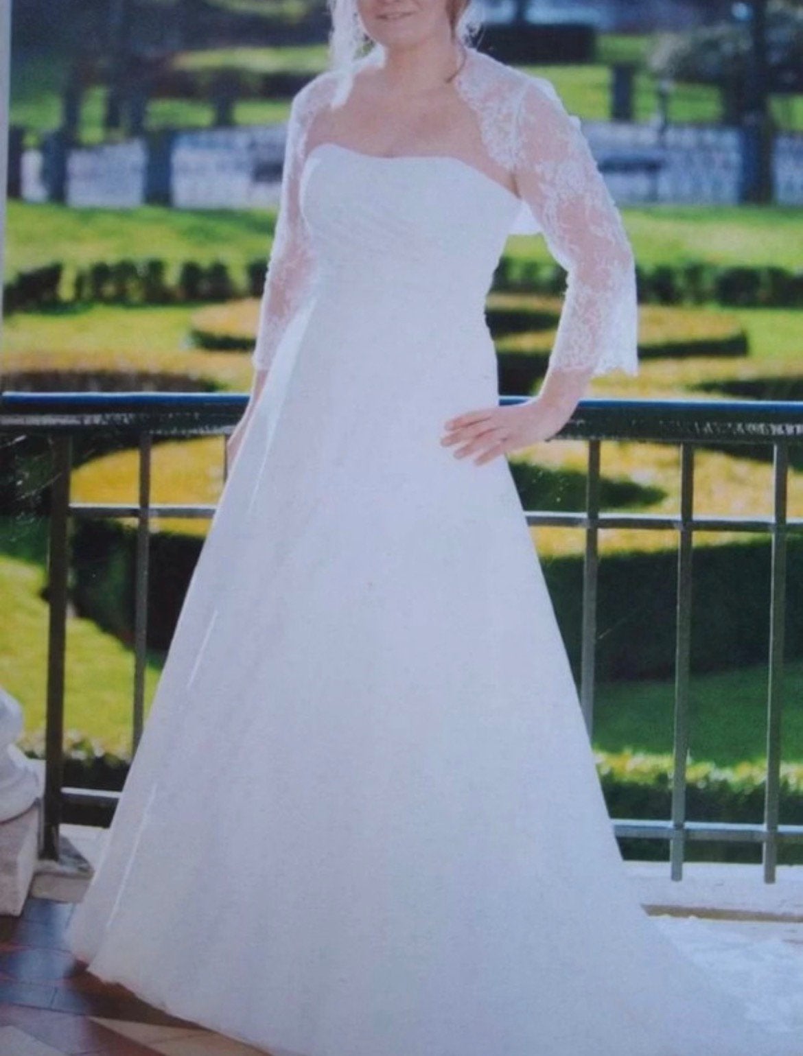 Maggie sottero trouwjurk maat 40 (ook voor 38 / 42 ), Ophalen, Zo goed als nieuw, Wit, Trouwjurk