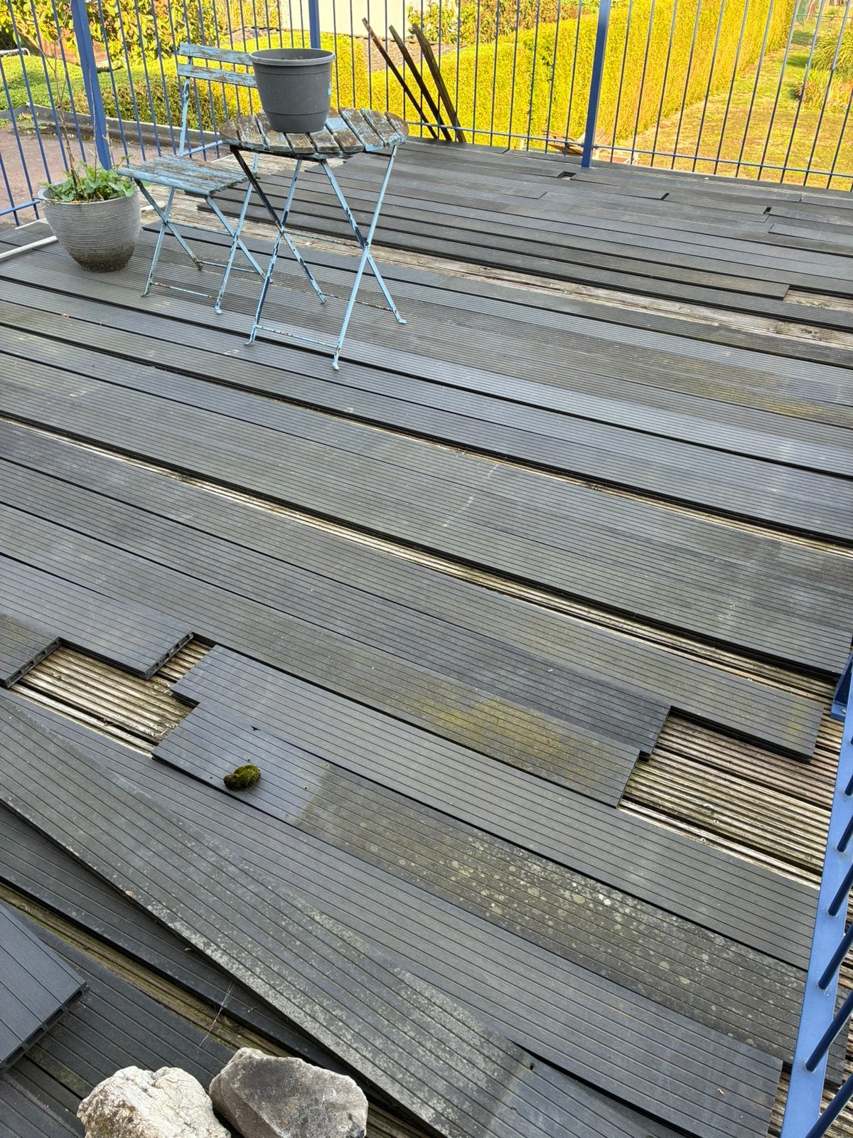 Composiet vlonderplanken ca 20 m2, Ophalen, Gebruikt, Composiet