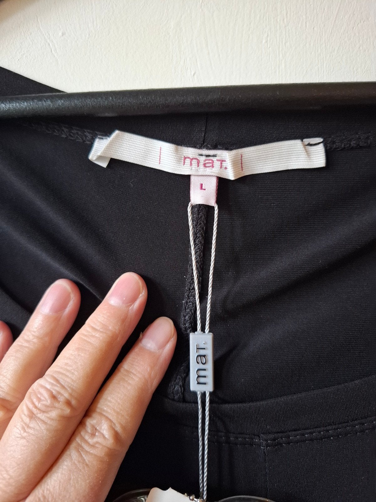 Zwarte tuniek/jurk van Mat met franje maat L/50/52, Kleding | Dames, Mat, Nieuw, Ophalen of Verzenden, Nvt