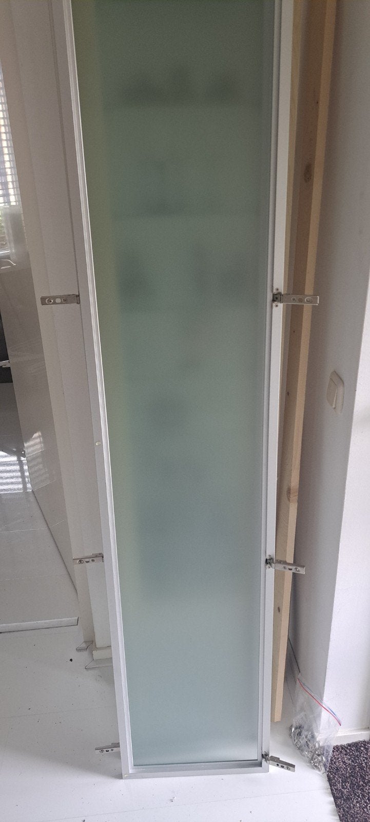 melkglazen deuren Billy boekenkast, Huis en Inrichting, Kasten | Boekenkasten, Ophalen, 200 cm of meer, 50 tot 100 cm, Zo goed als nieuw