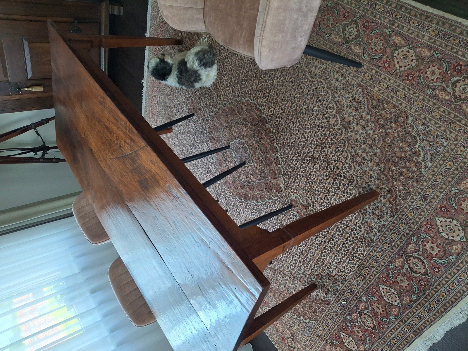 Antieke 2 planks tafel., Ophalen of Verzenden