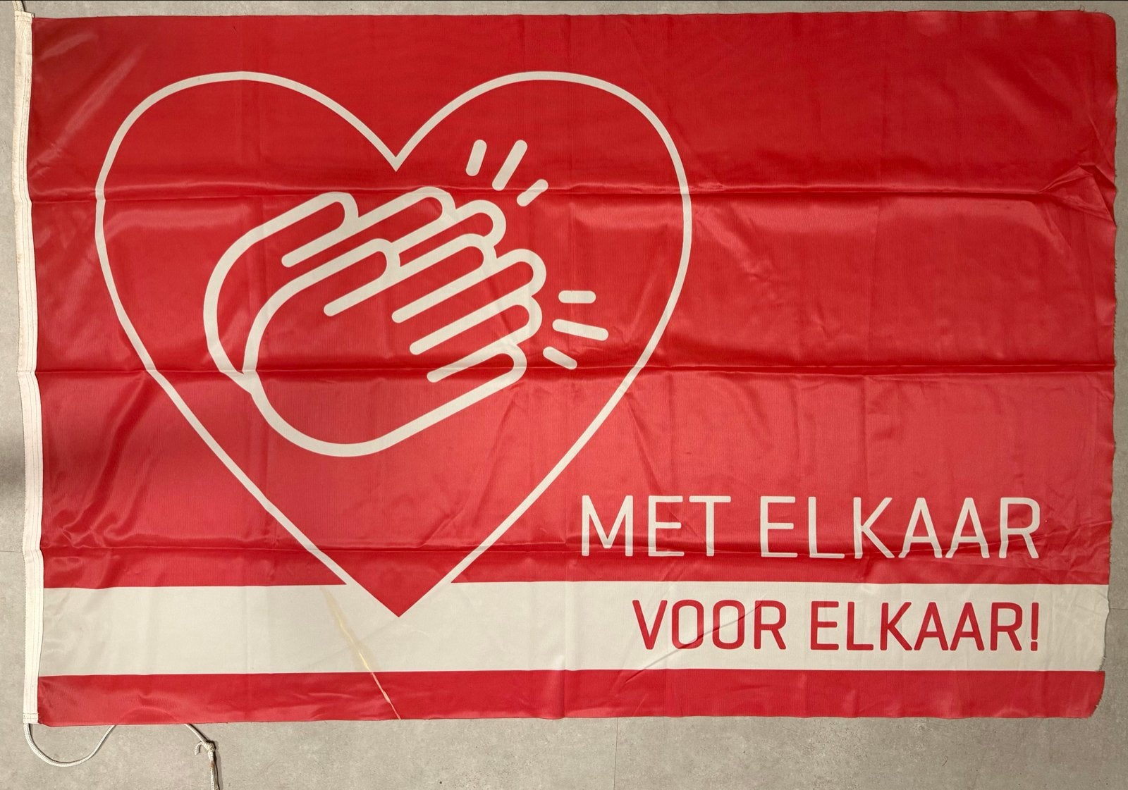 Vlag voor samenwerking, Ophalen of Verzenden, Gebruikt